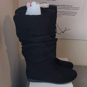 Black Suede Women's Boots